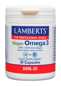 OMEGA 3 VEGANO – 30 CÁPSULAS - LAMBERTS