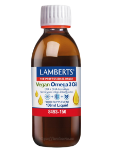 OMEGA 3 VEGANO LÍQUIDO 150ML - LAMBERTS - 5055148414764