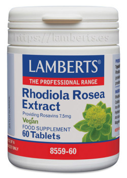 RHODIOLA ROSEA 250MG 60 CAPSULAS - LAMBERTS - 5055148414542