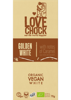 CHOCOLATE GOLDEN WHITE 70GR - LOVECHOCK - 8718421159468