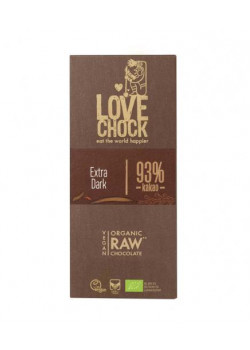 CHOCOLATE PURO ECOLOGICO 93% 70GR RAW - LOVECHOCK - 8718421156511