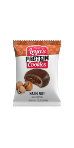 COOKIE PROTEICA DE AVELLANA CHOCOLATE 40GR BIO - LEYAS COOKIES - 3800232985994
