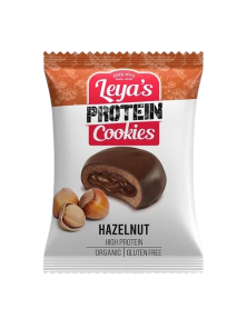 COOKIE PROTEICA DE AVELLANA CHOCOLATE 40GR BIO - LEYAS COOKIES - 3800232985994