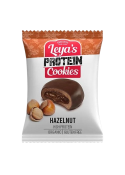 COOKIE PROTEICA DE AVELLANA CHOCOLATE 40GR BIO - LEYAS COOKIES - 3800232985994