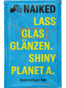 TABLETA LIMPIADOR DE CRISTALES LET GLASS SHINE SHINY PLANET A - NAIKED - 4260695650157