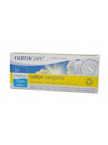 TAMPON SUPER SIN APLICADOR 20 UNIDADES BIO - NATRACARE - 782126002006