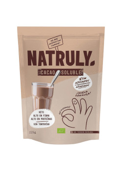 CACAO SOLUBLE BIO 225 GR BIO - NATRULY - 8436575050102