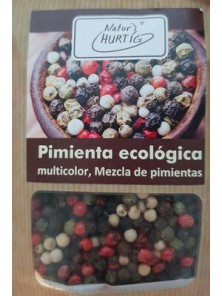 PIMIENTA ECOLOGICA NEGRA -VERDE-BLANCA-ROSA RELLENO 80GR - NATUR HURTIG - 4260040175502