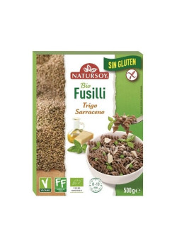 FUSILLI TRIGO SARRACENO SIN GLUTEN 500GR BIO - NATURSOY - 8428159105094