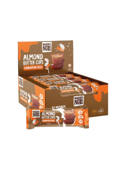 BUTTER CUPS RELLENO DE CREMA DE ALMENDRA CINNAMON ROLL 39GR BIO - NAUGHTY NUTS