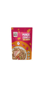 GRANOLA APPLE CINNAMON 300G BIO - NAUGHTY NUTS - 4262507910497