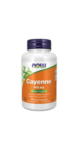 CAYENA 500MG 100 VEG CAPS - NOW - 733739046253