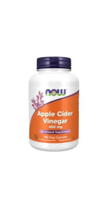 VINAGRE DE SIDRA DE MANZANA 450MG - NOW - 733739033178