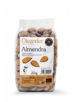 ALMENDRA CON PIEL 200GR BIO - OLEANDER - 8426684001515