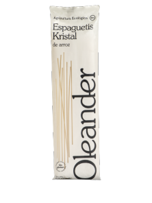 ESPAGUETIS ARROZ CRISTAL 250GR BIO - OLEANDER - 8426684800545