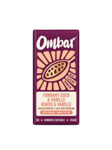FONDANT COCONUT & VANILLA CHOCOLATE 70GR BIO - OMBAR - 5060102662174
