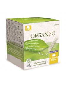 TAMPON ALGODON CON APLICADOR COMPACTO REGULAR 16 UNIDADES - ORGANYC - 8016867007375