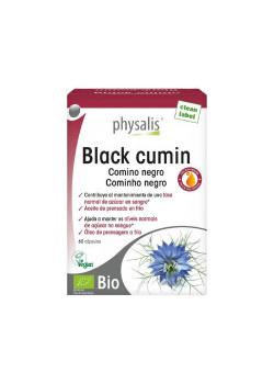 COMINO NEGRO NIGELLA (BLACK CUMIN) VEGAN BIO 60 CAPSULAS - PHYSALIS - 5412360024728
