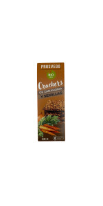 CRACKERS PROTEICOS DE ZANAHORIA CON UN TOQUE PICANTE 8OGR BIO - PROSVEGO - 4751027830373