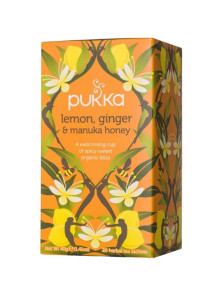 LEMON, GINGER & MANUKA HONEY 20 BOLSITAS - PUKKA