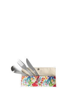 ARTY SET DE 3 CUBIERTOS DE ACERO INOXIDABLE - QWETCH - 3700735901975
