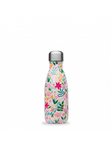 BOTELLA DE ACERO INOXIDABLE FLORA ROSA 260ML - QWETCH - 3700735934096