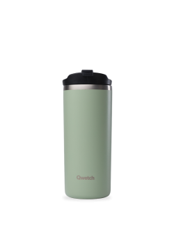 TRAVEL MUG ACERO INOXIDABLE VERDE MATE 470ML - QWETCH - 3700735936984