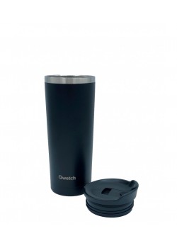 TRAVEL MUG ISOTERMICO ALL BLACK 470ML - QWETCH - 3700735960019