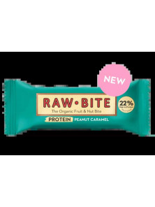 BARRITA PROTEICA CARAMELO CACAHUETE 45GR BIO - RAW BITE - 5712840020142