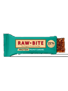 BARRITA PROTEICA CARAMELO CACAHUETE 45GR BIO - RAW BITE - 5712840020142