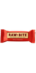 BARRITA MANZANA CANELA 50GR BIO - RAW BITE - 5712840020067