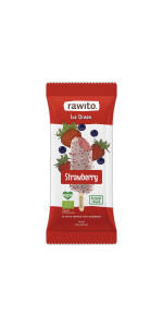 HELADO VEGANO DE FRESA 55 ML BIO - RAWITO - 8594180584075