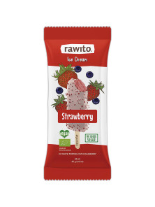 HELADO VEGANO DE FRESA 55 ML BIO - RAWITO