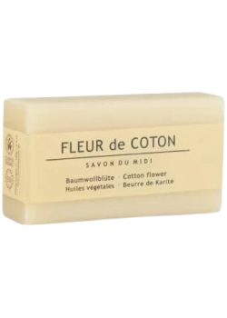 JABON CON MANTECA DE KARITE FLOR DE ALGODON 100GR - SAVON DU MIDI - 4260007645680