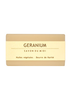 JABON DE MANTECA DE KARITE GERANIO 100GR BIO - SAVON DU MIDI - 4260123740511