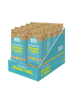 BARRITAS DE SESAMO Y MIEL SIN GLUTEN BIO 34GR BIO - SOL NATURAL - 8435037840435