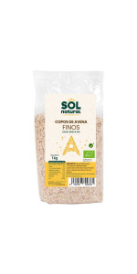 COPOS DE AVENA FINOS BIO 1KG BIO - SOL NATURAL - 8435037800385