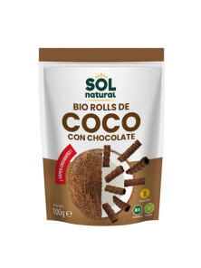 ROLLS DE COCO Y CHOCOLATE CRUJIENTES 100GR BIO - SOL NATURAL