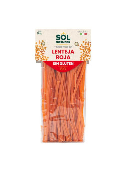 TAGLIATELLE DE LENTEJA ROJA SIN GLUTEN BIO 250GR - SOL NATURAL