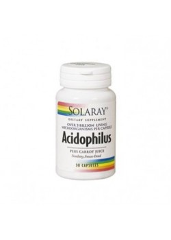 ACIDOPHILUS PLUS 30 CAPSULAS - SOLARAY - 076280048254