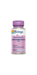 ASHWAGANDHA KSM-66 PLUS 60 CAPSULAS - SOLARAY - 076280358018