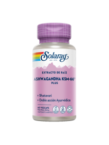 ASHWAGANDHA KSM-66  PLUS 60 CAPSULAS - SOLARAY
