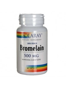 BROMELAINA 60 CAPSULAS - SOLARAY - 076280048438