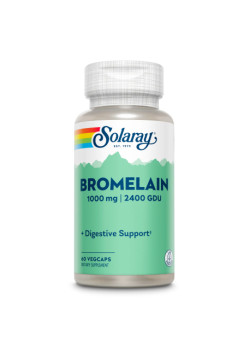 BROMELAINA 60 CAPSULAS - SOLARAY - 076280177077