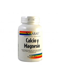 CALCIO Y MAGNESIO 90 CAPSULAS - SOLARAY - 076280815238