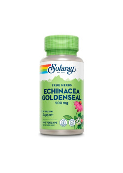 ECHINACEA ROOT & GOLDENSEAL ROOT 500MG 100 CAPSULAS - SOLARAY - 076280012446