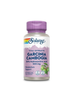 GARCINIA CAMBOGIA 500MG 60 CAPSULAS - SOLARAY - 076280227703