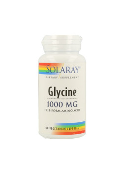 GLYCINE 1000MG 60 CAPSULAS - SOLARAY - 076280183481