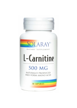 L-CARNITINA 500MG 30 CAPSULAS - SOLARAY - 076280049039