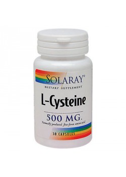 L-CYSTEINE 500MG 30 CAPSULAS - SOLARAY - 076280049107